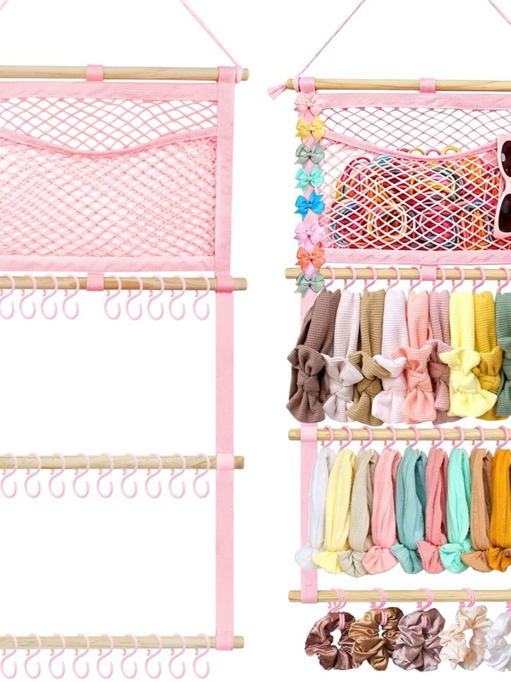 Headband Holder Hair Bows Organizer for Baby Girls Nursery Decor